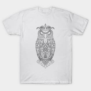 little big owl in mexican pattern ecopop T-Shirt